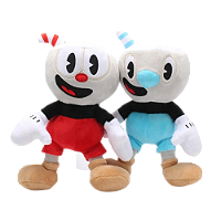 2 Pelúcias Xicrinho e Caneco - Cuphead