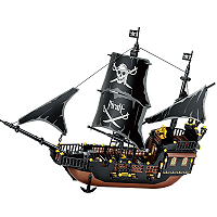 Blocos de Montar Navio Piratas do Caribe 50Cm