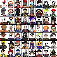 Conjunto com 56 Personagens Filmes Terror Halloween
