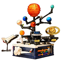 Conjunto de Blocos de Montar Sistema Solar Rotativo