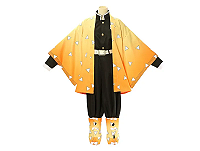 Cosplay Completo Zenitsu Agatsuma Kimetsu no Yaiba - Adulto