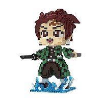 Diorama Tanjiro Kamado Demon Slayer - Mini Blocos de Montar