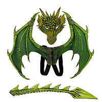 Fantasia Cosplay Dragão Medieval - Infantil