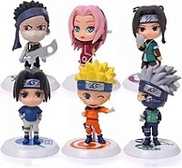 Fiico Kit 12 Bonecos Miniaturas Naruto 7cm