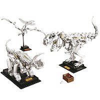 Kit de Blocos: 3 Modelos Fósseis de Dinossauros