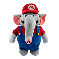 Pelúcia Mário Elefante - Super Mário Wonder