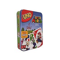Uno Super Mario Bros Box Metal - Mattel