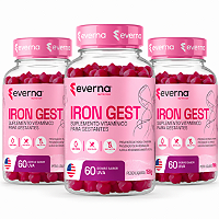 Kit 3 Irongest Multivitamínico p/ Gestantes + Ferro 180 gomas