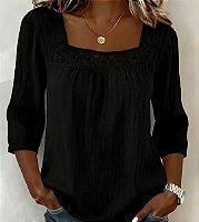 CONJ. BLUSA CANOA 3/4 WIDE LEG