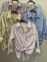 CAMISA LISTRADA DE MANGA LONGA