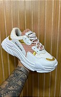 Tênis Balenciaga Branco/Rosê/ouro.