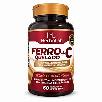 Ferro Quelado + Vitamina C Herbolab 60 Cápsulas