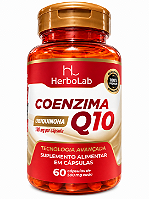 Coenzima Q10 100mg Ubiquinona HerboLab 60 Cápsulas