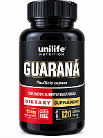 Guaraná 500mg Unilife Nutrition 120 Cápsulas 155mg Cafeína