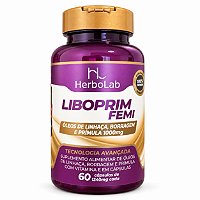 Liboprim Fem HerboLab com 60 cápsulas TPM Menopausa