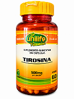 Tirosina 500mg Unilife Vitamins 60 Cápsulas Vegano