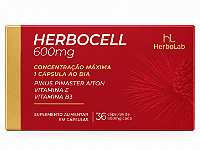 Herbocell 600mg Pinus Pinaster Vitamina E B3 HerboLab 36 Cápsulas