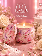 Vela Aromática - Rosas Brancas & Talco