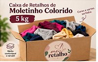 Caixa de Retalhos de Moletinho Colorido – 5 kg