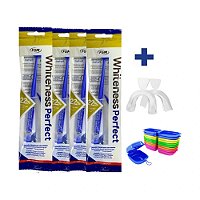 Clareador Whiteness Perfect 22% - 4 Unidades + 1 Par de Moldeira