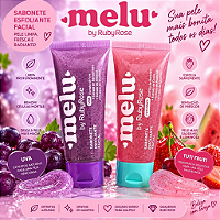 Sabonete esfoliante facial - Melu By Ruby Rose