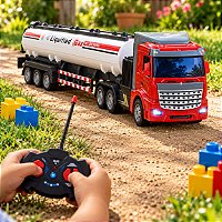 Caminhão-Tanque Controle Remoto com Luz USB
