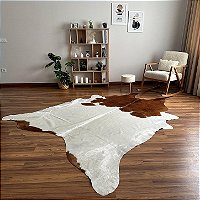 Tapete de couro Marrom Malhado 2,00x2,50 GG -Nobre couros