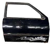 Porta Ld Carona Uno Pitbull 2005/2012 2p Sem Retoque Dianteira Passageiro Preto