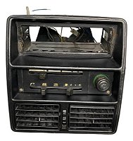 Moldura Central Da Caixa Ventilação Uno Fiorino Elba 86/94 Preto
