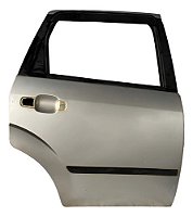 Porta Traseira Direita Ford Fiesta 2003/2012 Original Traseira Passageiro Prateado