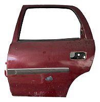 Porta Traseira Esquerda Motorista Corsa 1998/2008 Traseira Esquerdo Vermelho