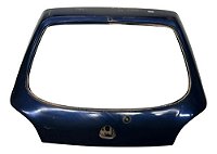 Tampa Traseira Porta Malas Fiesta Hatch 96/02 Furo Aerofólio Azul