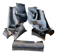 Kit Carpete Forro Porta Malas Corsa Sedan 1996/2010 Cinza-escuro