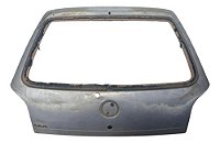 Tampa Porta Malas Gol G3 99/2005 Furo Cilindro E Aerofólio Prateado