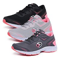 Kit com 3 Pares de Tênis Karos Esportivo