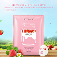 Máscara Facial Extrato De Morango Anti Acne CQJE BEOTUA