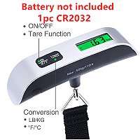 Balança portátil display digital lcd 110lb/50kg bagagem eletrônica suspensa mala