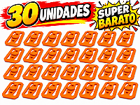 Kit 30 Conectores laranja para Pista Hot Wheels Compatível Impressão 3D