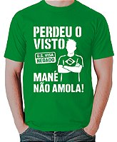 Camiseta Visto Negado - Patriota Contra a Hipocrisia Política, 100% Algodão