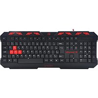 Teclado USB Gamer Fortrek Spider GK706 Preto e Vermelho
