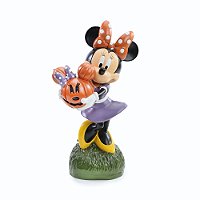 Minnie Decorativa de Resina com Abobora Dia das Bruxas 30cm - Ref 29005235 Halloween Disney