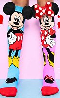 Par de Meias Mickey e Minnie 3D