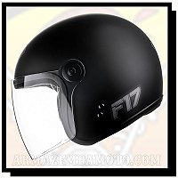 CAPACETE FLY F-17 CLASSIC PRETO FOSCO