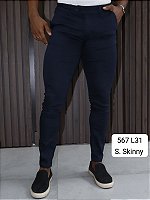 Calca Alfaiataria Skinny Extreme Power Marinho