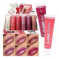 Pink 21 - Lip Gloss Glow Glitter CS4514 - 24 Und