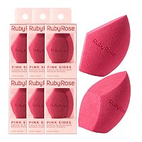 Ruby Rose - Esponja de Maquiagem Pink Side - 12 Unid