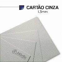 Cartão Cinza - 1,3mm,  pacote 50fls.,