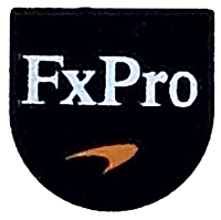 Placa Lisa Modificada 1x1 meio círculo Preta com logo FxPro