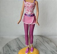 Vestido, meia calça, sapatos para Barbie ciclista  Mattel 2013