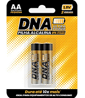 Pilhas Alcalinas DNA Power AA 2 Unidades